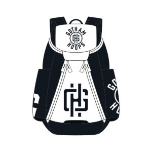 black and white basketball bag