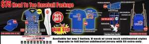 Head to toe Baseball package 40% off