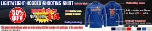Lightweight Hooded Shooting Shirt 50% off