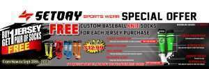Custom baseball Knit Socks For Each Jersey Purchase