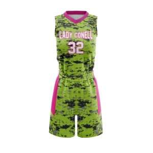Female sublimated basketball uniform-20