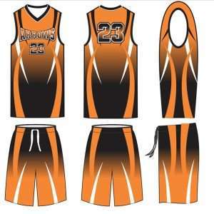 Female sublimated basketball uniform-20
