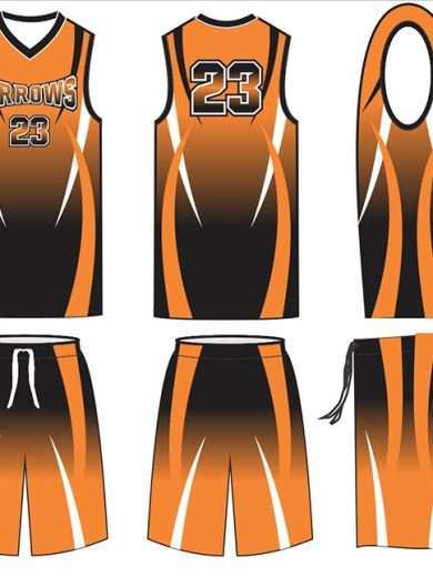 Female sublimated basketball uniform-20