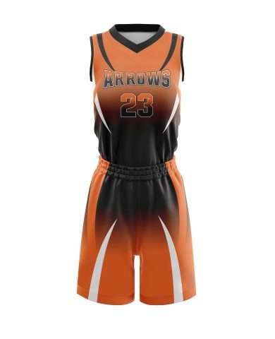 Female sublimated basketball uniform-20