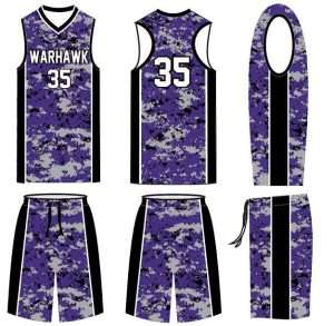 Female sublimated basketball uniform-20