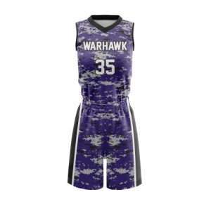 Female sublimated basketball uniform-20