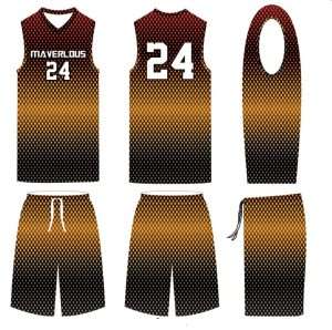 Female sublimated basketball uniform-25