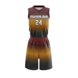 Female sublimated basketball uniform-25