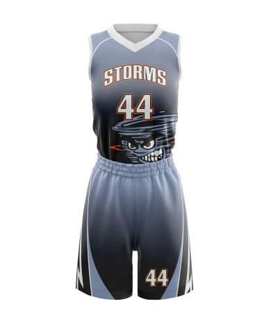 Female sublimated basketball uniform