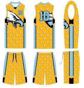 Female sublimated basketball uniform