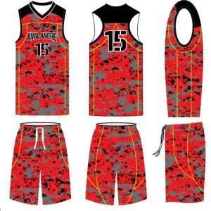 Female sublimated basketball uniform