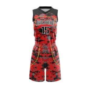 Female sublimated basketball uniform