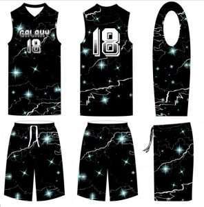 Female sublimated basketball uniform