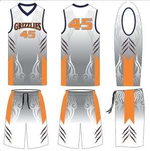 Female sublimated basketball uniform