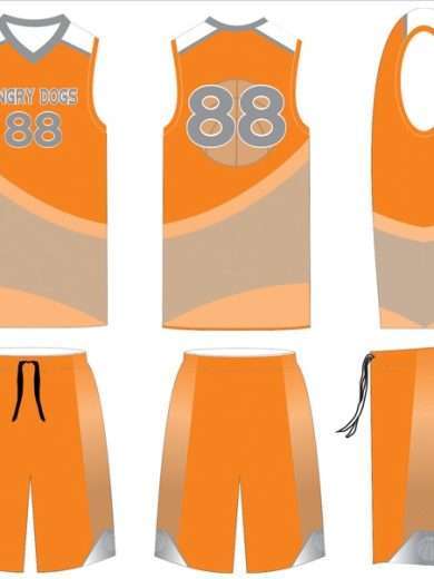 Female sublimated basketball uniform