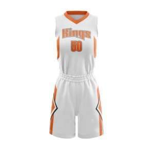 Female sublimated basketball uniform