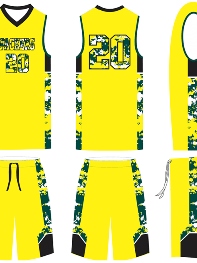 Packers female tackle twill basketball uniform