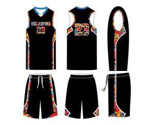 Oklahoma Female Tackle Twill basketball uniform