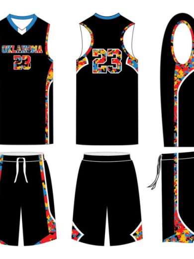 Oklahoma Female Tackle Twill basketball uniform
