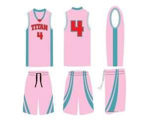 Titans Female basketball uniform
