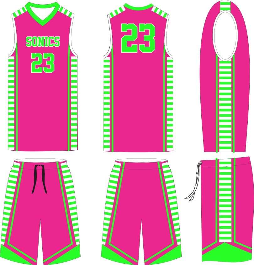 Sonics Female basketball uniform