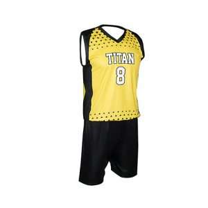 Yellow male volleyball uniform