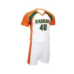 Orange White male volleyball uniform