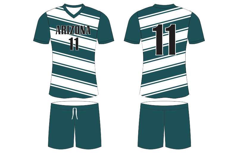 green and white volleyball uniforms