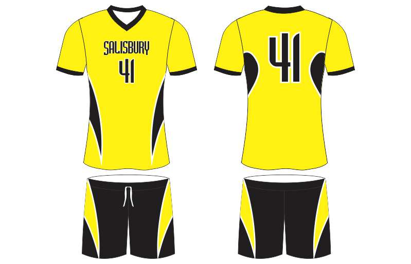 Yellow and black volleyball uniforms