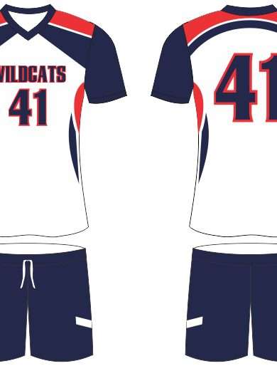 White male volleyball uniform