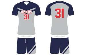 Gray male volleyball uniform