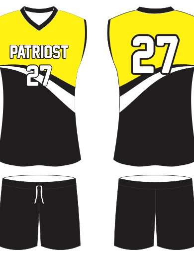 Yellow male volleyball uniform