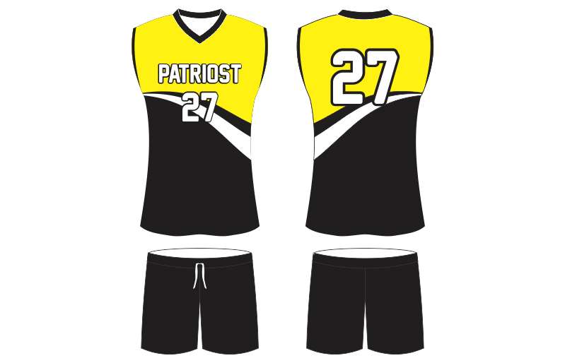 Yellow male volleyball uniform