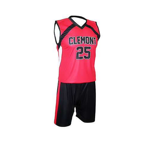 Red male volleyball uniform